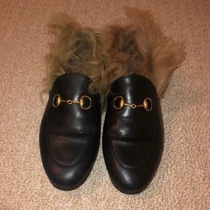 Gucci Jordan Fur Loafers - Size 37